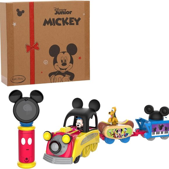 RARE Disney Junior Mickey Mouse Funhouse Light the Way Train, Musical Train GIFT - Picture 1 of 5